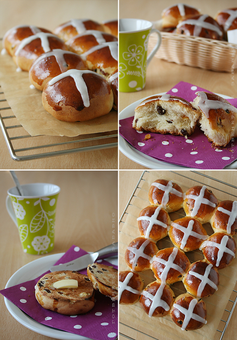 Австралийски великденски кифли (Hot Cross Buns) 