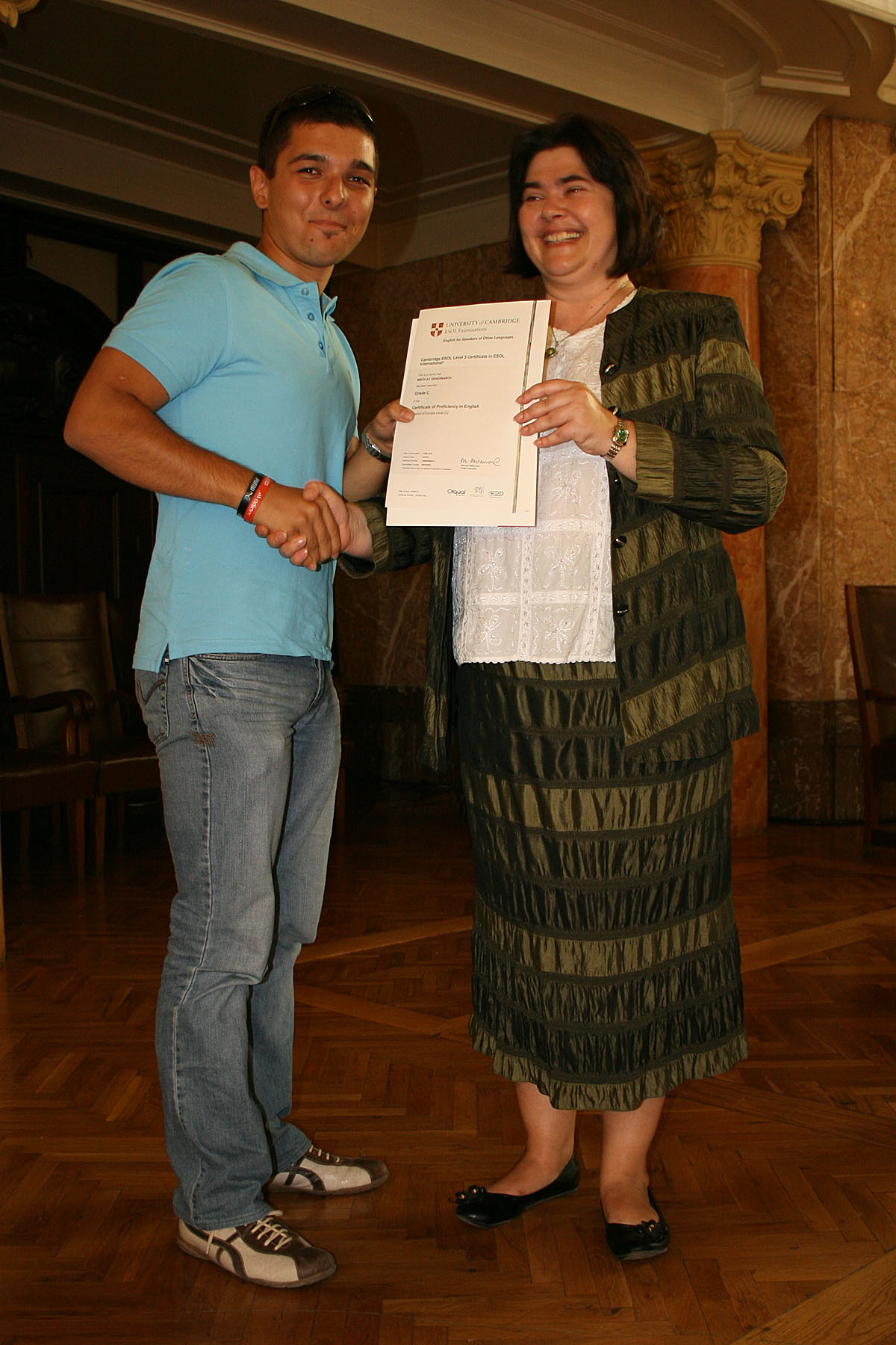 Церемония по връчване сертификатите Cambridge - 22.09.2010 г.