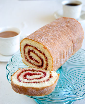 Jam swiss roll