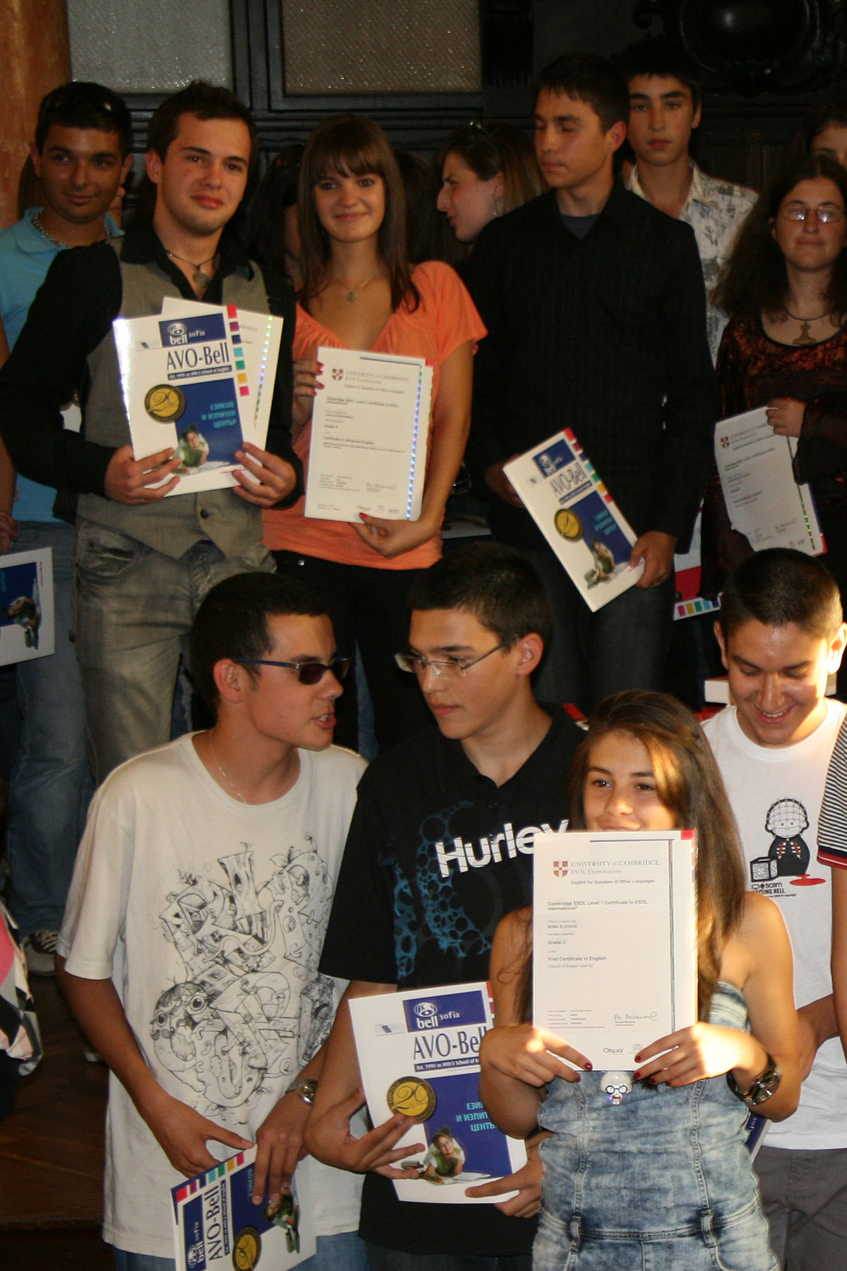 Церемония по връчване сертификатите Cambridge - 22.09.2010 г.