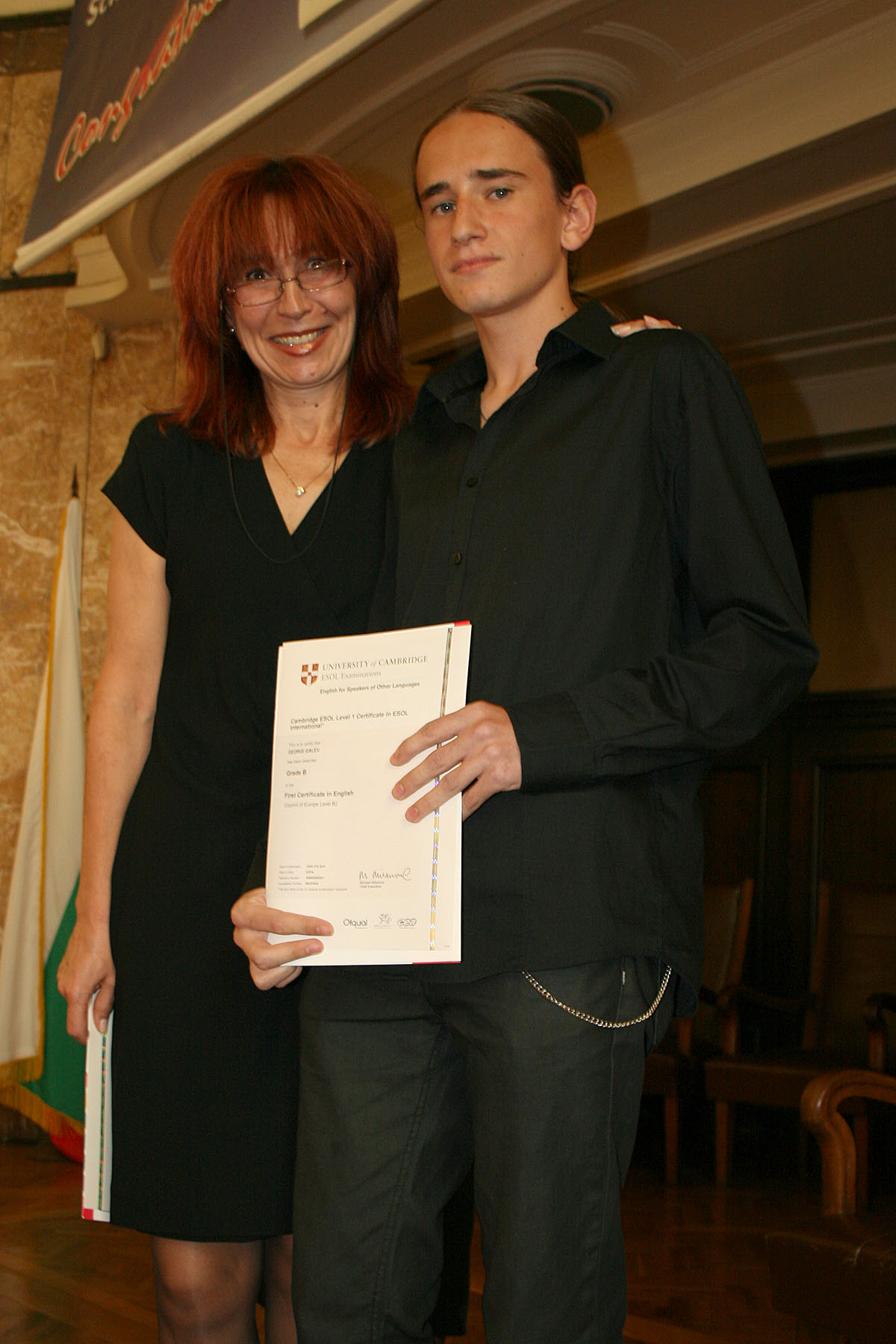Церемония по връчване сертификатите Cambridge - 22.09.2010 г.