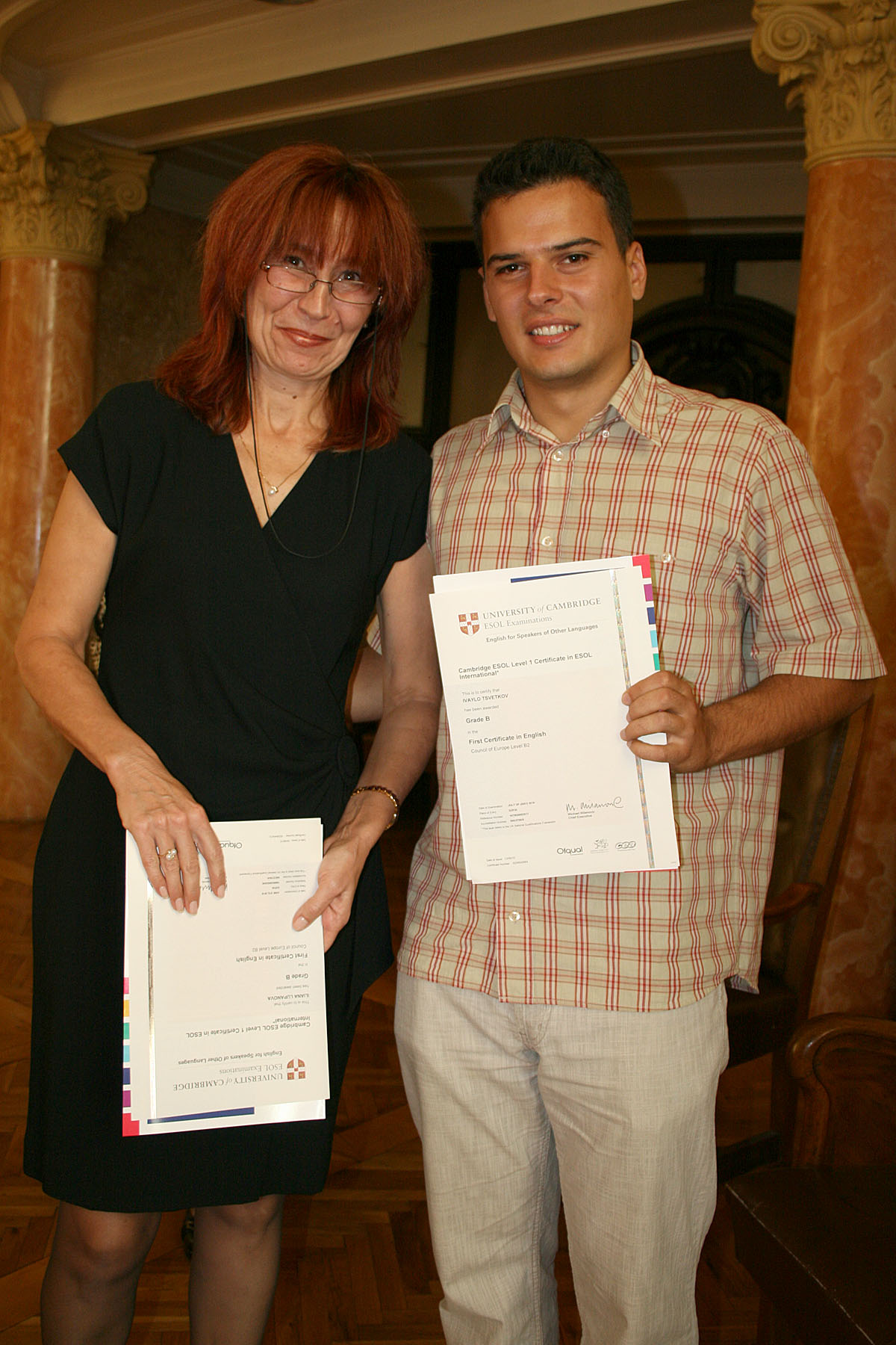 Церемония по връчване сертификатите Cambridge - 22.09.2010 г.