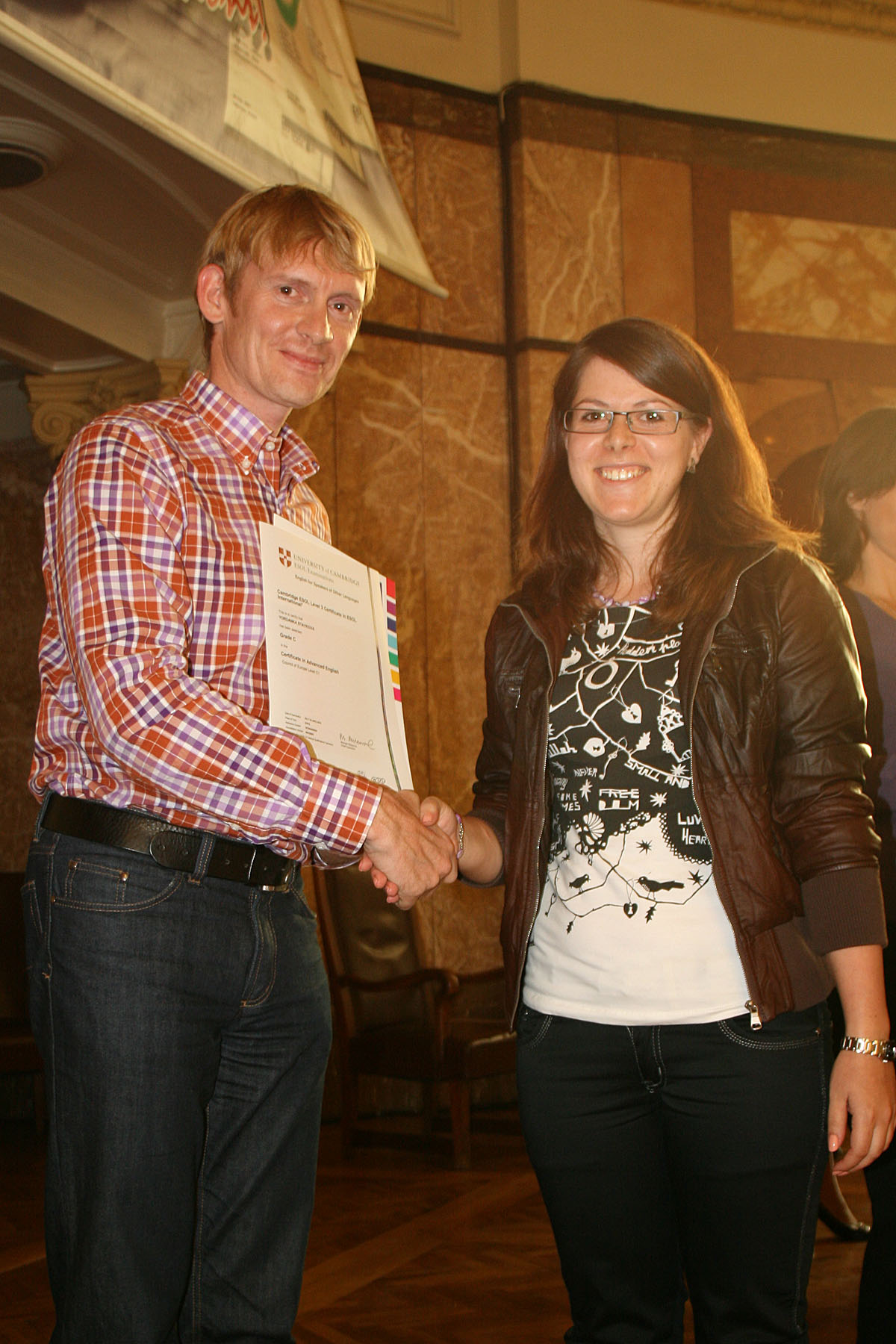 Церемония по връчване сертификатите Cambridge - 22.09.2010 г.